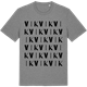 Mid Heather Gray t-shirt med Vik ordlek t-shirt