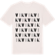Vintage White t-shirt med Vik ordlek t-shirt