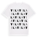 White t-shirt med Vika ordlek t-shirt
