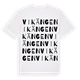 White t-shirt med Vikängen ordlek t-shirt