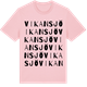Pink Cotton t-shirt med Vikansjö ordlek t-shirt