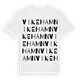 White t-shirt med Vike hamn ordlek t-shirt