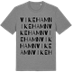Mid Heather Gray t-shirt med Vike hamn ordlek t-shirt