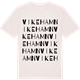 Vintage White t-shirt med Vike hamn ordlek t-shirt