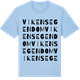 Blue Soul t-shirt med Vikens Egendom ordlek t-shirt
