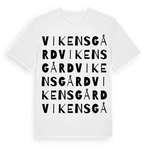 Vikens gård ordlek t-shirt – ekologisk bomull t-shirt från Pinshirt