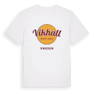 Vikhall cirkel t-shirt – ekologisk bomull t-shirt från Pinshirt