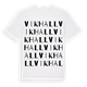 White t-shirt med Vikhall ordlek t-shirt