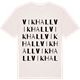Vintage White t-shirt med Vikhall ordlek t-shirt