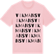 Pink Cotton t-shirt med Vikmans ordlek t-shirt