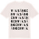 Vintage White t-shirt med Viksängen ordlek t-shirt