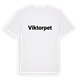 White t-shirt med Viktorpet fetstil t-shirt