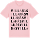 Pink Cotton t-shirt med Villanås ordlek t-shirt