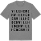 Mid Heather Gray t-shirt med Villheden ordlek t-shirt