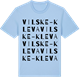 Blue Soul t-shirt med Vilske-Kleva ordlek t-shirt