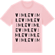 Pink Cotton t-shirt med Vimle ordlek t-shirt