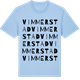 Blue Soul t-shirt med Vimmerstad ordlek t-shirt
