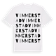 White t-shirt med Vimmerstad ordlek t-shirt