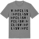 Mid Heather Gray t-shirt med Vimpelås ordlek t-shirt