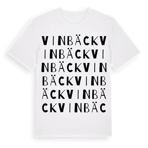Vinbäck ordlek t-shirt – ekologisk bomull t-shirt från Pinshirt