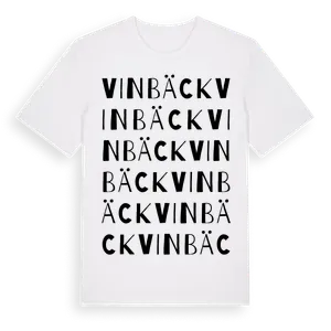 Vinbäck ordlek t-shirt – ekologisk bomull t-shirt från Pinshirt