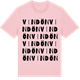 Pink Cotton t-shirt med Vindön ordlek t-shirt