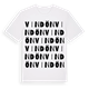 White t-shirt med Vindön ordlek t-shirt