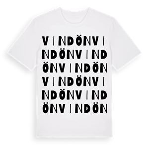 Vindön ordlek t-shirt – ekologisk bomull t-shirt från Pinshirt