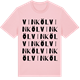 Pink Cotton t-shirt med Vinköl ordlek t-shirt