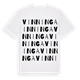 White t-shirt med Vinninga ordlek t-shirt