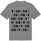 Mid Heather Gray t-shirt med Vinninga ordlek t-shirt