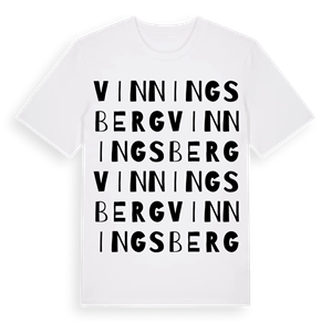 Vinningsberg ordlek t-shirt – ekologisk bomull t-shirt från Pinshirt
