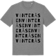 Mid Heather Gray t-shirt med Vinteråsen ordlek t-shirt