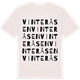 Vintage White t-shirt med Vinteråsen ordlek t-shirt