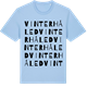 Blue Soul t-shirt med Vinterhåled ordlek t-shirt