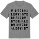 Mid Heather Gray t-shirt med Vinterhåled ordlek t-shirt