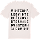 Vintage White t-shirt med Vinterhåled ordlek t-shirt