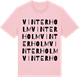 Pink Cotton t-shirt med Vinterholm ordlek t-shirt