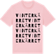 Pink Cotton t-shirt med Vinterkärret ordlek t-shirt