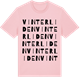 Pink Cotton t-shirt med Vinterliden ordlek t-shirt