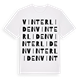 White t-shirt med Vinterliden ordlek t-shirt