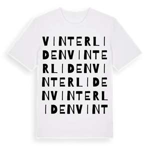Vinterliden ordlek t-shirt – ekologisk bomull t-shirt från Pinshirt