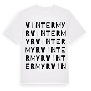 Vintermyr ordlek t-shirt – ekologisk bomull t-shirt från Pinshirt