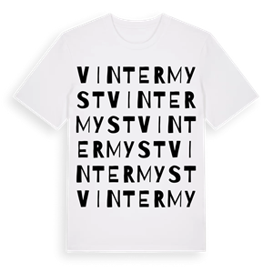 Vintermyst ordlek t-shirt – ekologisk bomull t-shirt från Pinshirt