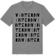 Mid Heather Gray t-shirt med Vintern ordlek t-shirt