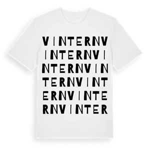 Vintern ordlek t-shirt – ekologisk bomull t-shirt från Pinshirt