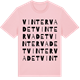 Pink Cotton t-shirt med Vintervadet ordlek t-shirt
