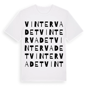 Vintervadet ordlek t-shirt – ekologisk bomull t-shirt från Pinshirt