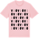 Pink Cotton t-shirt med Viö ordlek t-shirt