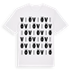 White t-shirt med Viö ordlek t-shirt
